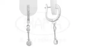 Срібні сережки з Цирконом