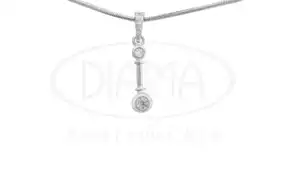 Срібна підвіска з Цирконом