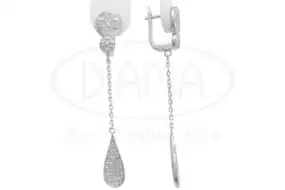 Срібні сережки з Цирконом