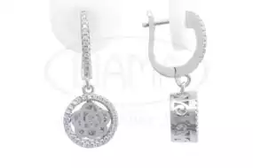 Срібні сережки з Цирконом