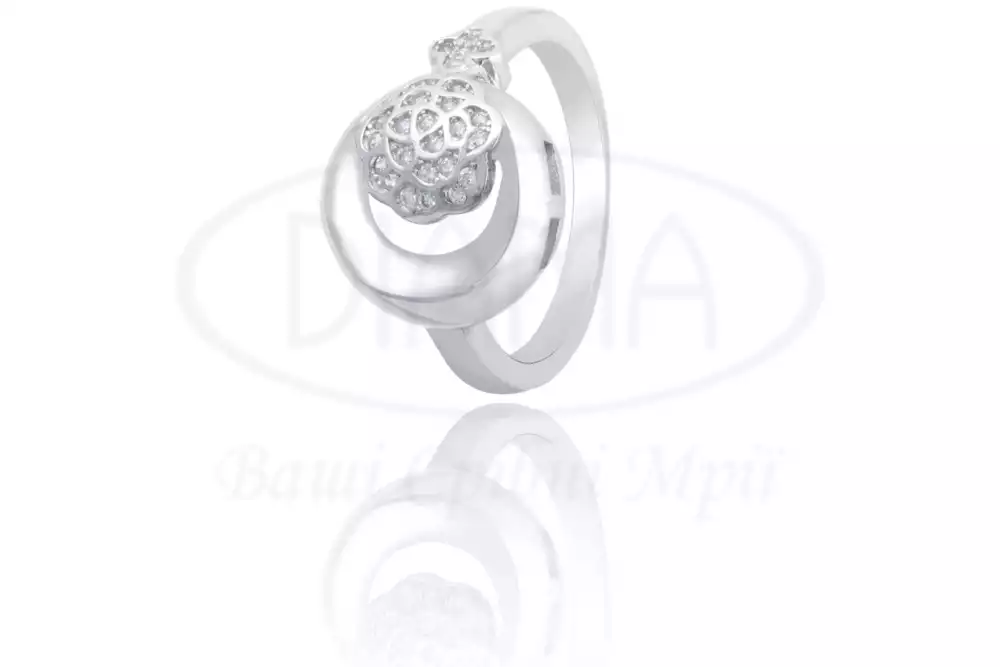 Срібна каблучка з Цирконом фото 1