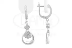 Срібні сережки з Цирконом