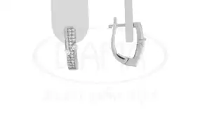 Срібні сережки з Цирконом