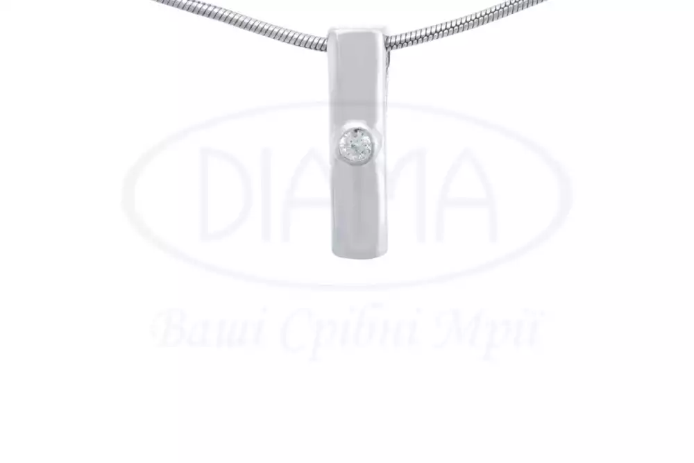 Срібна підвіска з Цирконом фото 1