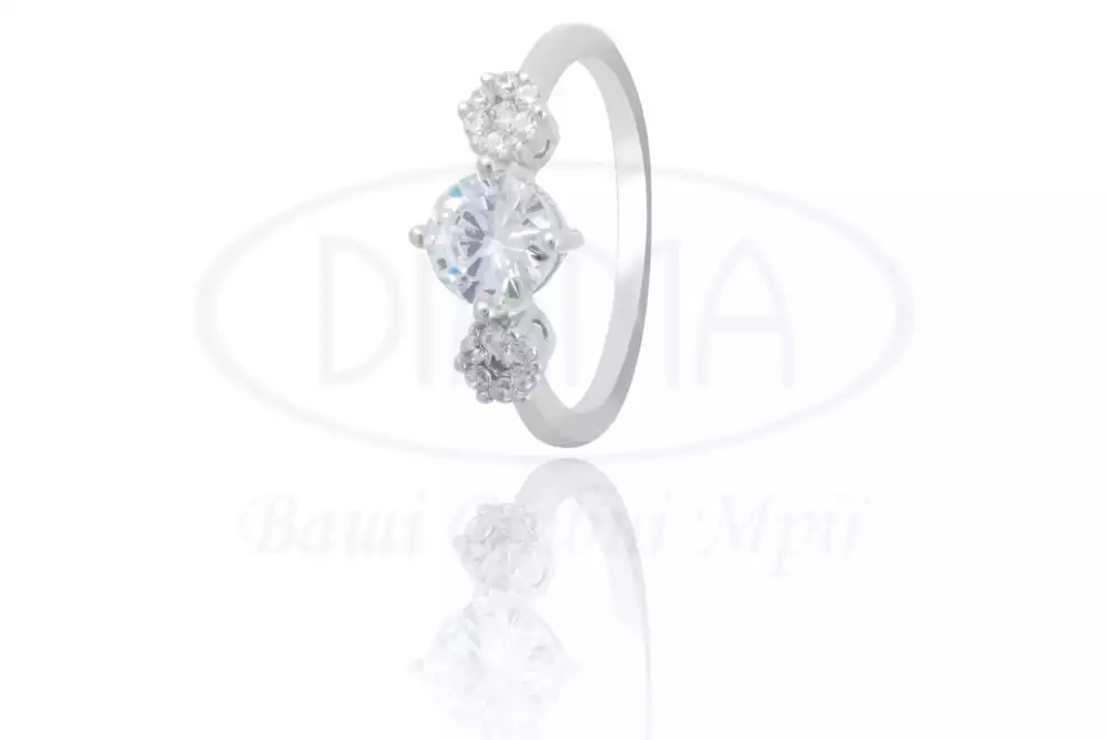 Срібна каблучка з Цирконом фото 1