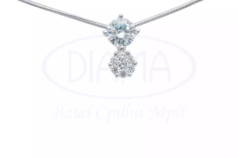 Срібна підвіска з Цирконом фото 1