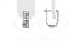 Срібні сережки з Цирконом