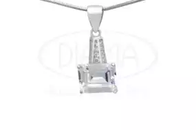 Срібна підвіска з Цирконом