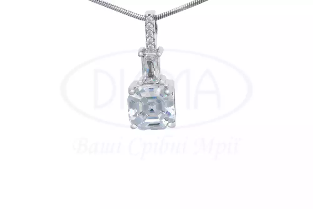 Срібна підвіска з Цирконом фото 1