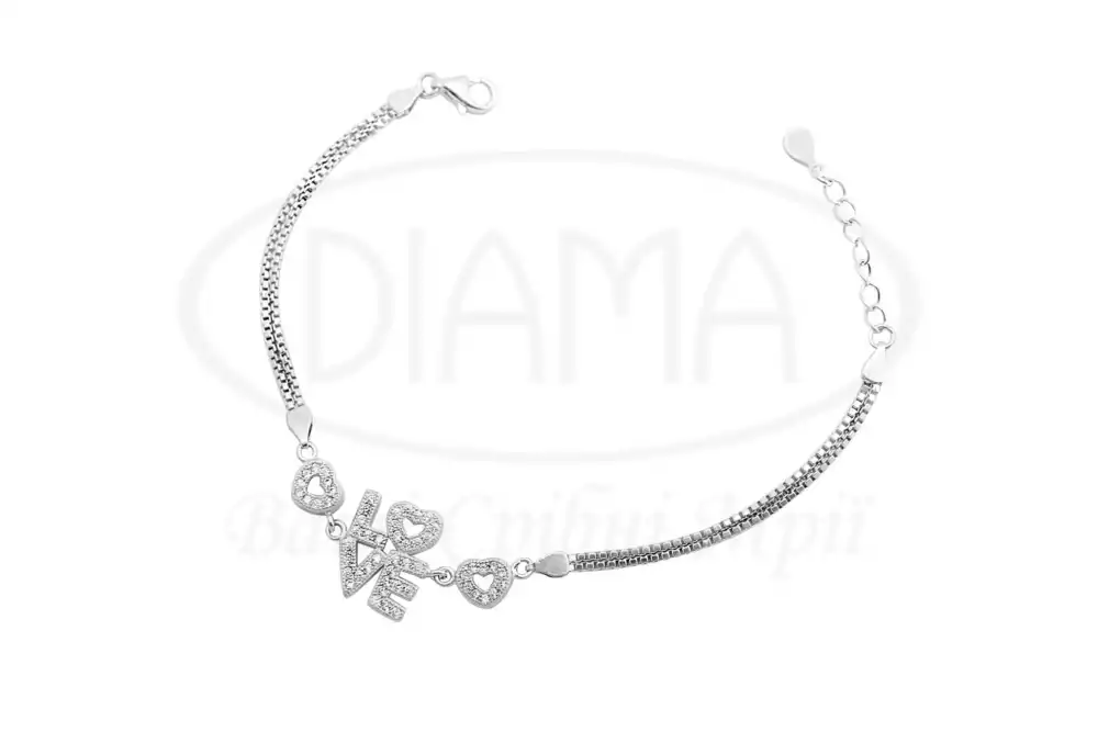 Срібний браслет з Цирконом фото 1