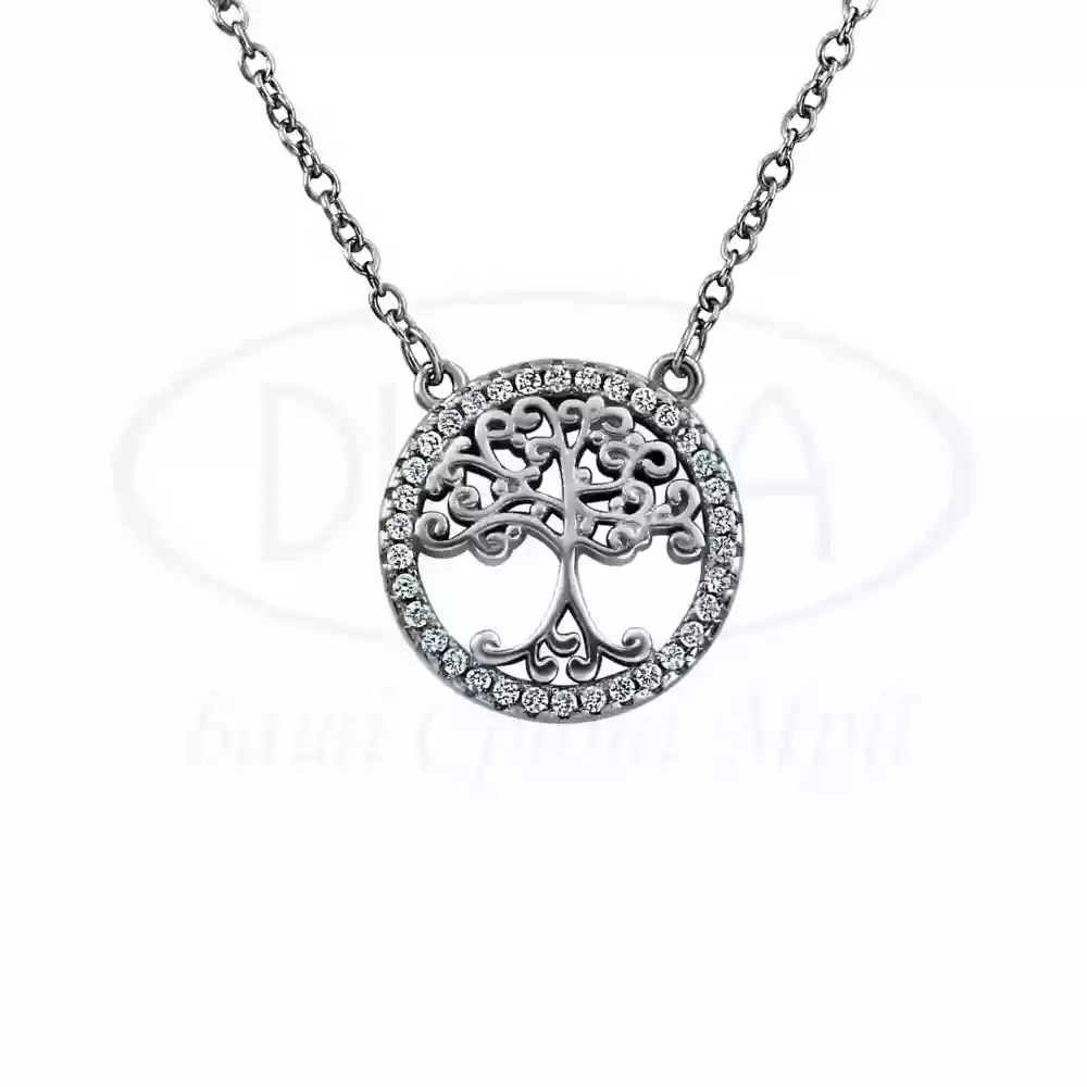 Срібне кольє з Цирконом фото 1