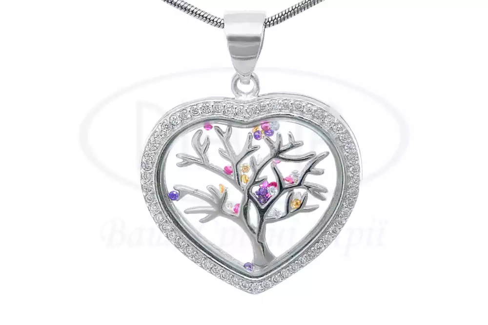 Срібна підвіска з Цирконом фото 1