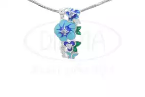 Срібна підвіска з Емаллю та Цирконом