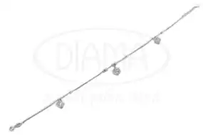 Срібний браслет на ногу