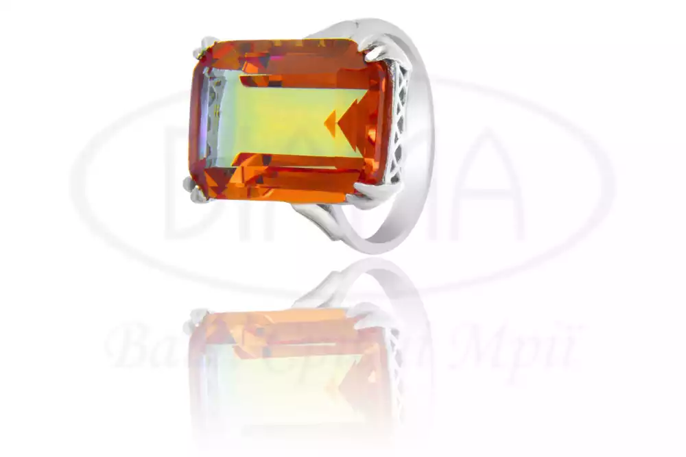 Срібна каблучка з Султанітом фото 1