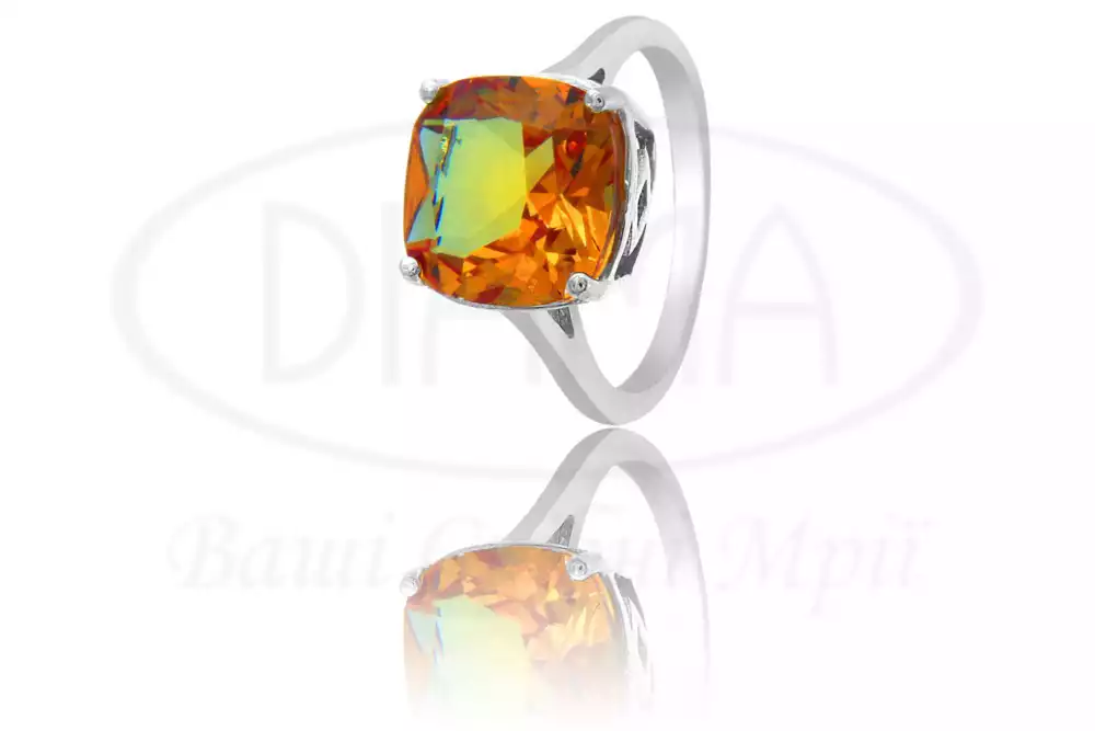 Срібна каблучка з Султанітом фото 1