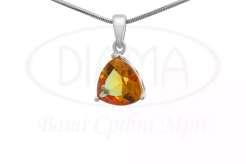 Срібна підвіска з Султанітом фото 1