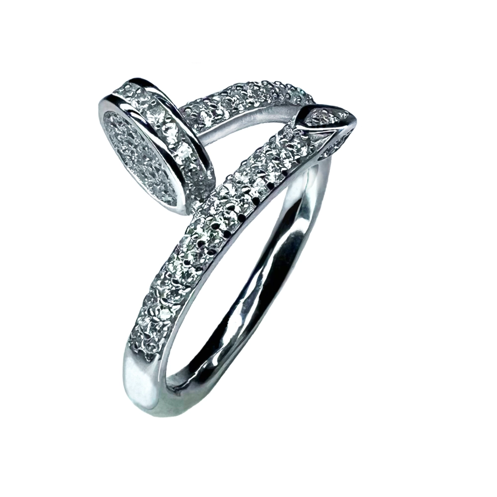 Каблучка срібна з Цирконом фото 1