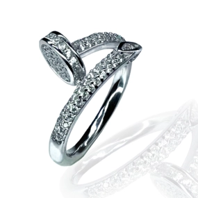 Каблучка срібна з Цирконом