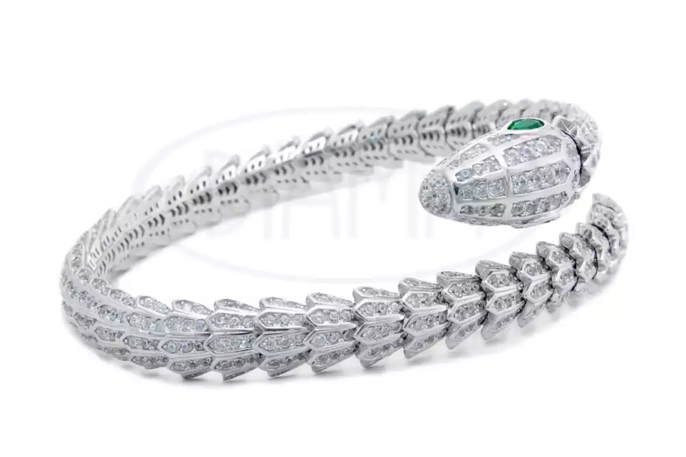 Браслет срібний "Змія" фото 2