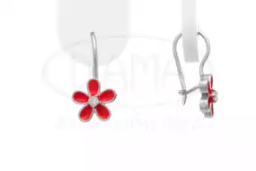 Срібні сережки з Емаллю