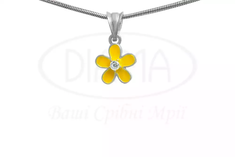 Срібна підвіска з Емаллю фото 1