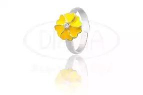 Срібна каблучка з Емаллю