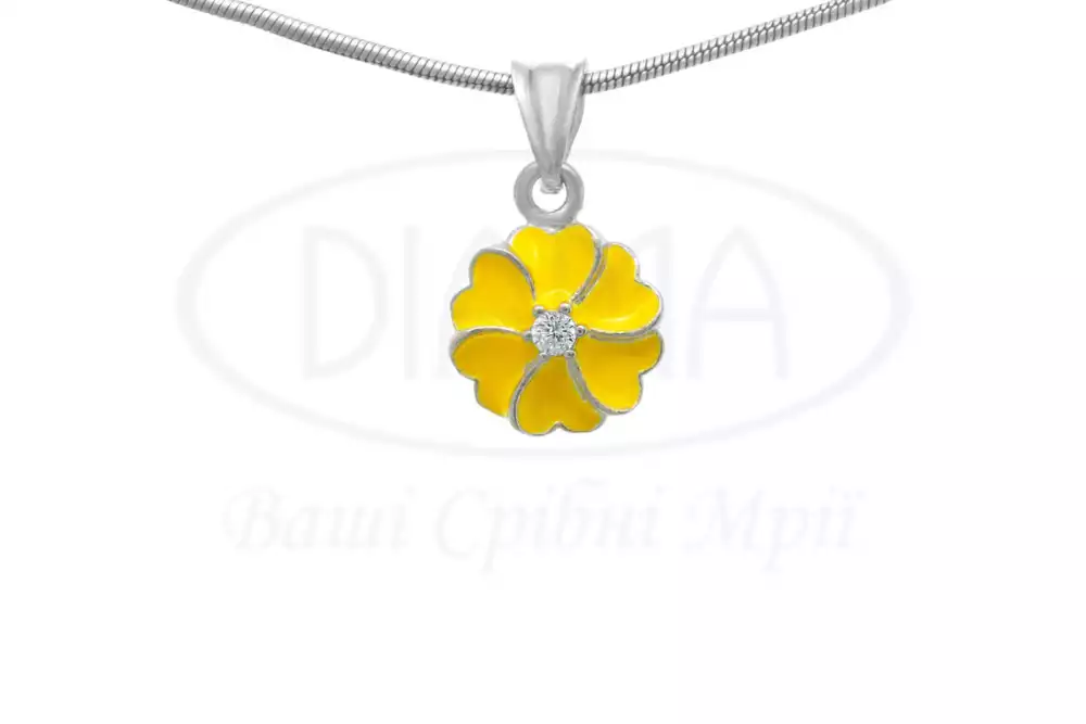 Срібна підвіска з Емаллю фото 1