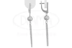 Сережки срібні з Цирконом
