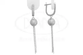 Сережки срібні з Цирконом