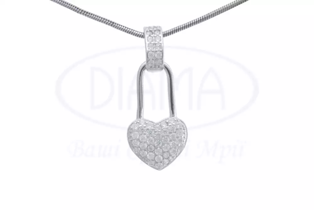 Срібна підвіска з Цирконом фото 1