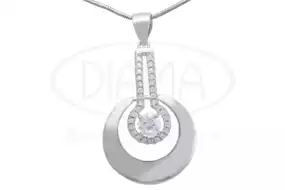 Срібна підвіска з Цирконом