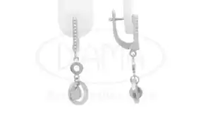 Срібні сережки з Цирконом