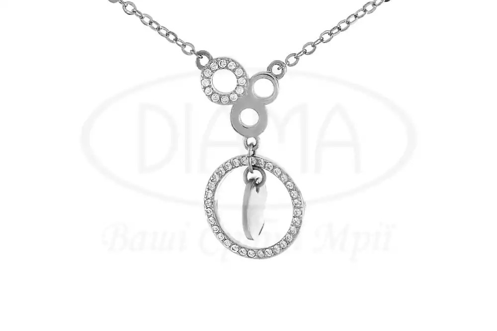 Срібне кольє з Цирконом фото 2
