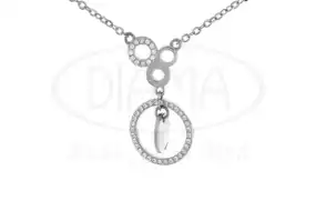 Срібне кольє з Цирконом