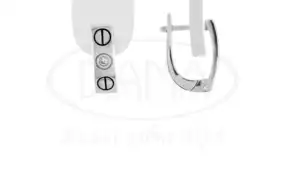 Сережки срібні з Цирконом