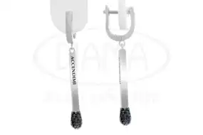 Сережки срібні "Сірник"