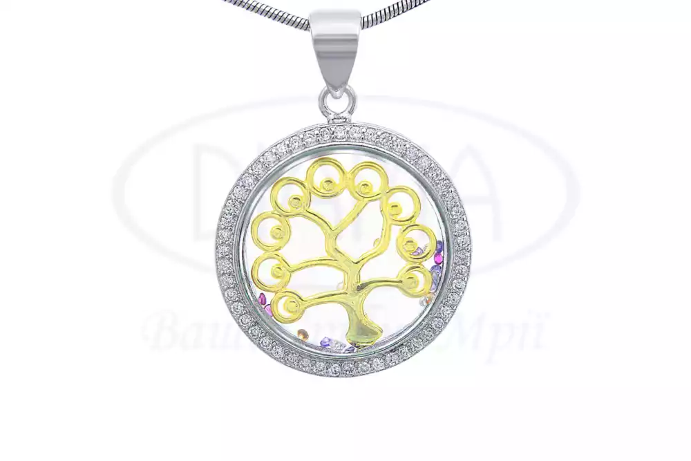 Срібна підвіска з Цирконом фото 1