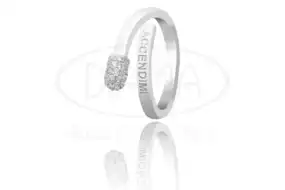 Каблучка срібна "Сірник"