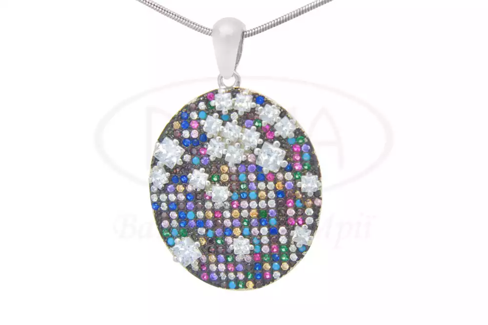 Срібна підвіска з Цирконом фото 1