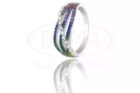 Каблучка срібна з Цирконом