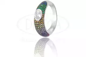 Каблучка срібна з Цирконом