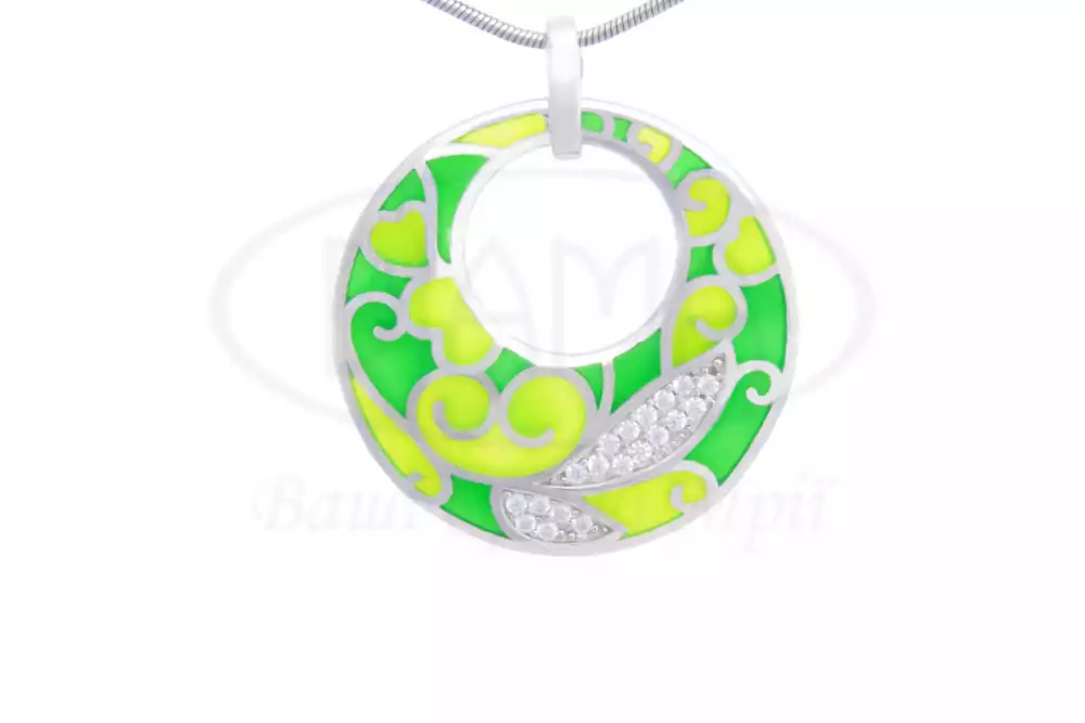 Підвіска срібна з Емаллю фото 1