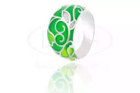 Каблучка срібна з Емаллю