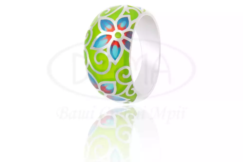 Каблучка срібна з Емаллю фото 1