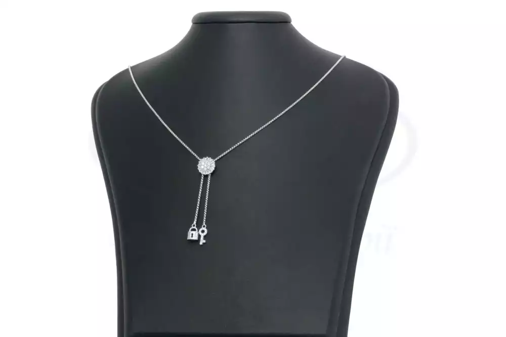 Срібне кольє з Цирконом фото 1