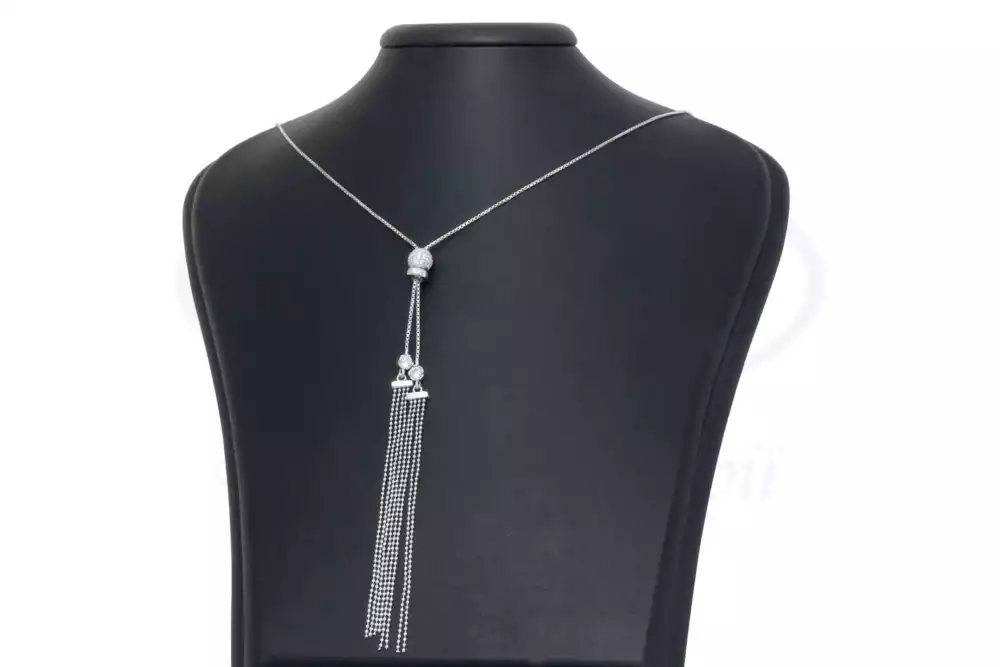Срібне кольє з Цирконом фото 1