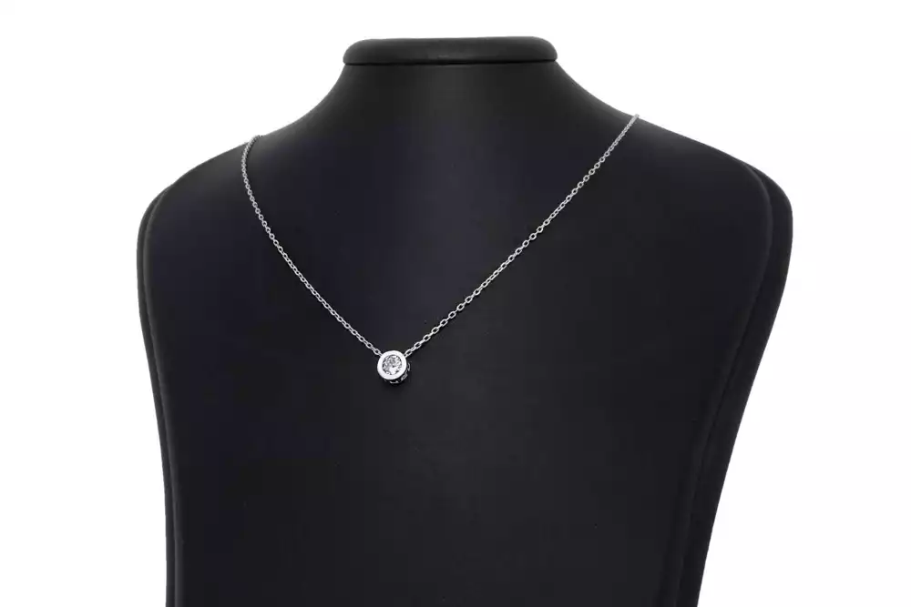 Срібне кольє з Цирконом фото 2