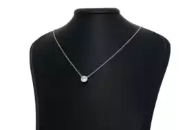 Срібне кольє з Цирконом