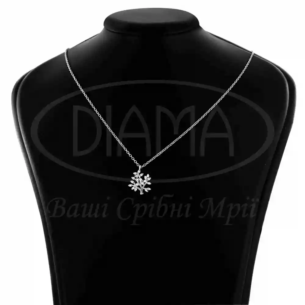 Срібне кольє з Цирконом фото 2